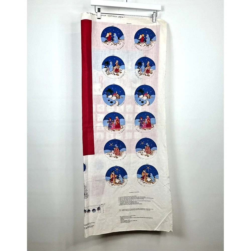 Christmas Follow The Star Nativity‎ Advent Calendar And Ornaments Fabric Craft